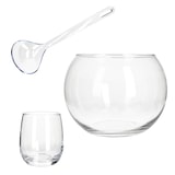 thumbnail of 8tlg Bolle Bowle Set Glas-Schale 3,3L Bowlegläser 350ml Schöpfkelle Silvester