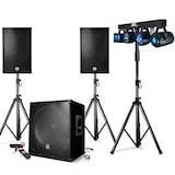 thumbnail of Pack sono 2200W - Enceintes/Caisson/Pieds - USB/BLUETOOTH - BMS-1512, Câbles, Portique Lumière, Mariage, Salle des fêtes DJ