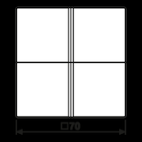 thumbnail of Jung Tastensatz 4-fach aws LS 404 TSA WW LS404TSAWW