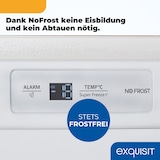 thumbnail of Exquisit Gefrierschrank GS5271-NF-H-010D weiss | No Frost | Nutzinhalt: 194 L | Temperaturregelung | Alarm