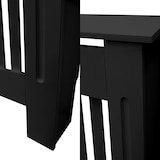 thumbnail of ECD Germany Heizkörperverkleidung Landhausstil 152x19x82 cm Schwarz, MDF lackiert, Heizungsverkleidung Heizkörperabdeckung für Wohnzimmer &