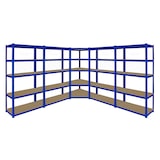 thumbnail of Monster Racking 5 x T-rax Stellingkasten - 90x45x180 cm - Blauw