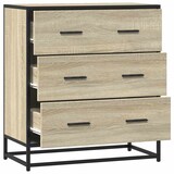 thumbnail of vidaXL Sideboard Sonoma-Eiche 68x35x76 cm Holzwerkstoff und Metall