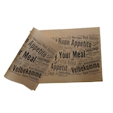 thumbnail of 5 kg Einschlagpapier, fettdichtes Papier 30x40cm braun Enjoy ca 1200 Stück