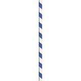 thumbnail of Jumbo Trinkhalme in gelb, rot, grün, blau gestreift - gemixt aus Papier,  Ø 8 mm / 25 cm, 150 Stück