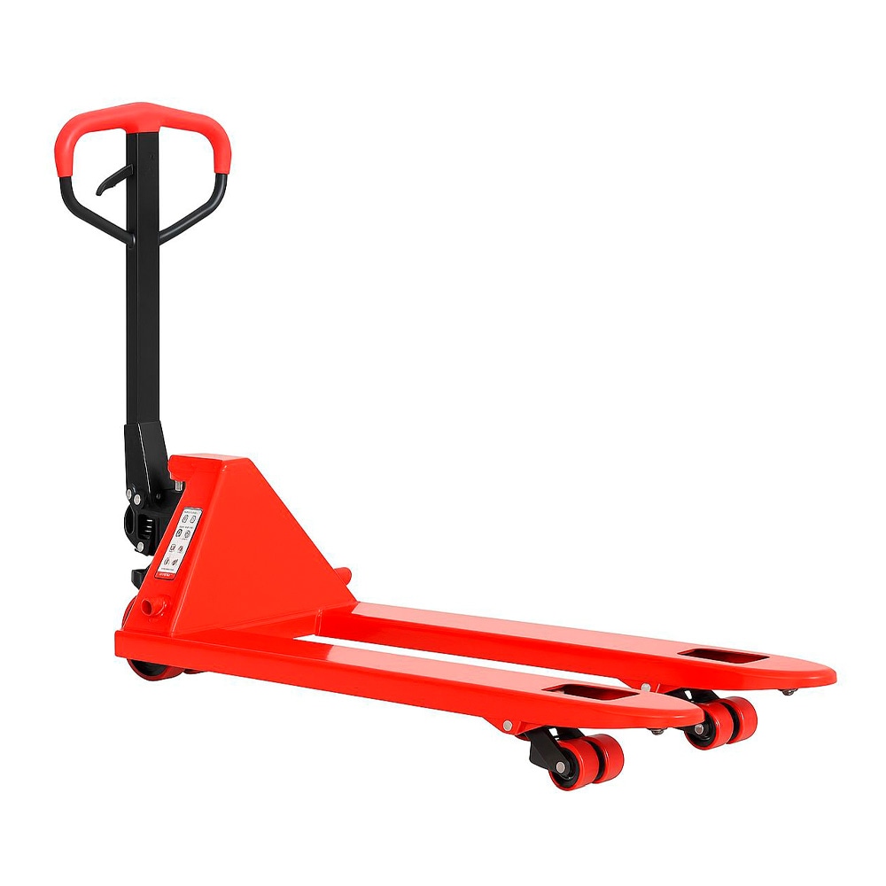 Romux® Transpallet Manuale rosso 3000 kg Industriale con ruote in poliuretano | Forche Standard 550x1150 mm