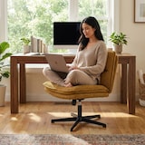 thumbnail of Cadeira giratória Schneidersitz / Cadeira lounge Criss Cross 20 Tecido castanho hjh LIVING