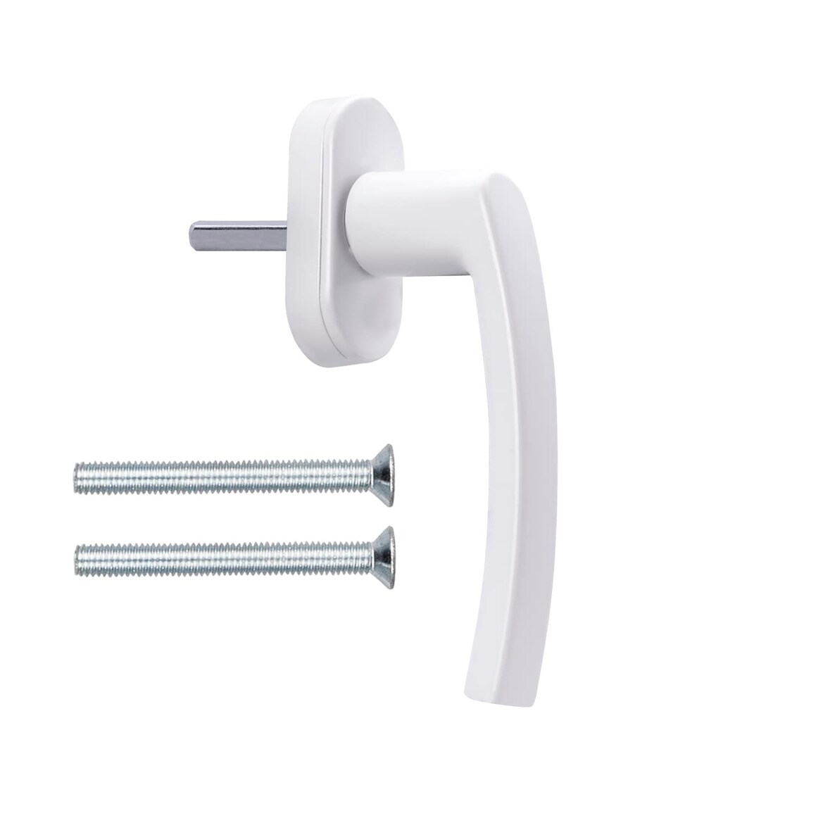 Fenstergriffe weiß 6 Stück Standard Aluminium Terassentürgriff außen Balkontürgriff Fenstergriffe