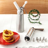 thumbnail of IBILI - Sifón para Nata de 0.5L en Aluminio con 3 Boquillas. Incluye Cepillo Limpiador