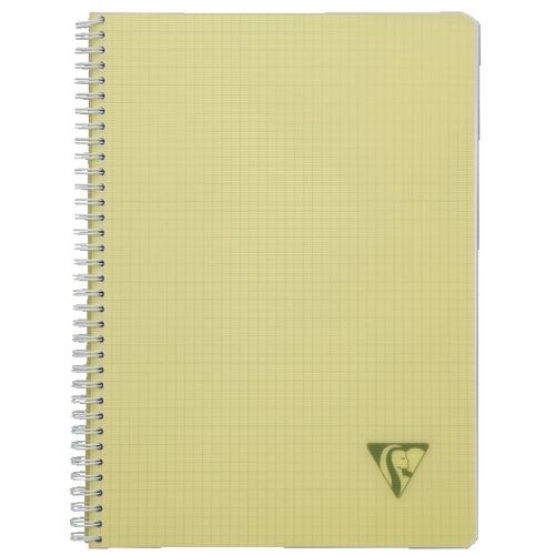 Lot de 10 Cahier Linicolor Fresh A4, 100p./50 feuilles 90 g/m² reliure intégrale, couv. polypro assortis, quadrillé 5x5