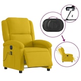 thumbnail of vidaXL Massagesessel Elektrisch Gelb Samt