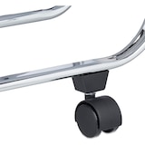 thumbnail of Helloshop26 - Carrinho de cozinha dobrável com rodinhas 2 níveis metal preto 13_0000890_2