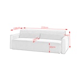 thumbnail of KAWOLA Sofa NEO Schlafsofa Bettsofa Cord weiß