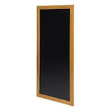 thumbnail of Securit® Wandtafel "Long" – Teak lackiertes Holz – Montageset inklusive – 56x120cm
