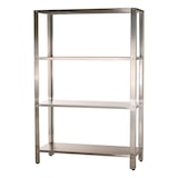 thumbnail of Romux® Edelstahlregal mit 4 Regal Glatten 1200x500x1800 mm | Metallregal für Küche mit 4 Böden | Metallregale für Gastronomie