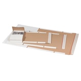 thumbnail of 25x Universalverpackung 217x155mm bis 60mm Höhe Selbstklebeverschluss Aufreißfaden  A5 weiß