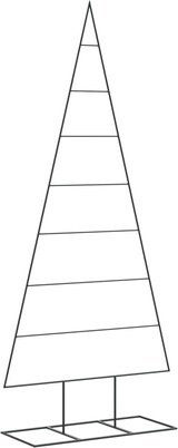 thumbnail of vidaXL Metall-Weihnachtsbaum für Dekorationen Schwarz 180 cm