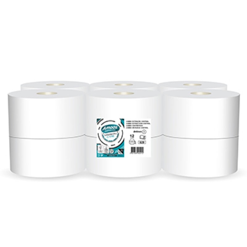 Toilettenpapier (Jumbo) 180mts 2Fls Amoos Ex.Central 12un