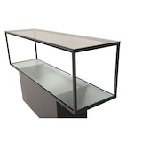 thumbnail of Maglehem Regal mit Ablage 35x130 cm Glas, schwarz.