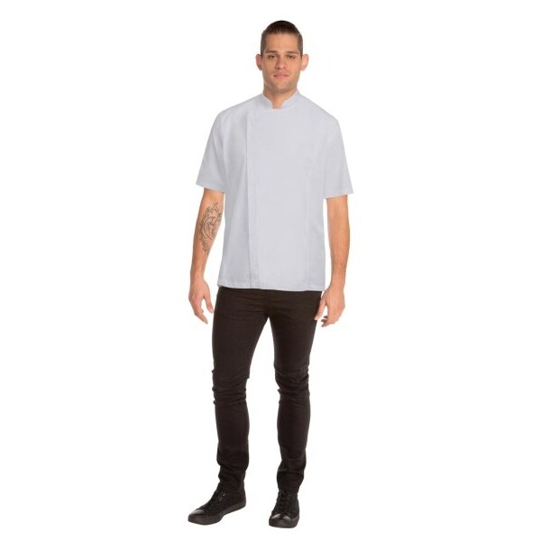 Chef Works® Kochjacke CANNES, Knöpfe, Cool Vent™, Weiß, Größe 3XL