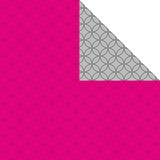 thumbnail of Geschenkpapier Rolle 50cm 50Meter pink/silber Circles