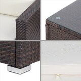 thumbnail of CASARIA® Polyrattan Lounge Set Perth braun/creme