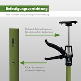 thumbnail of 2x Montagestütze kurz 57 - 117 cm Klicksystem Türspanner Teleskopstütze Einhandstütze Zargenspanner