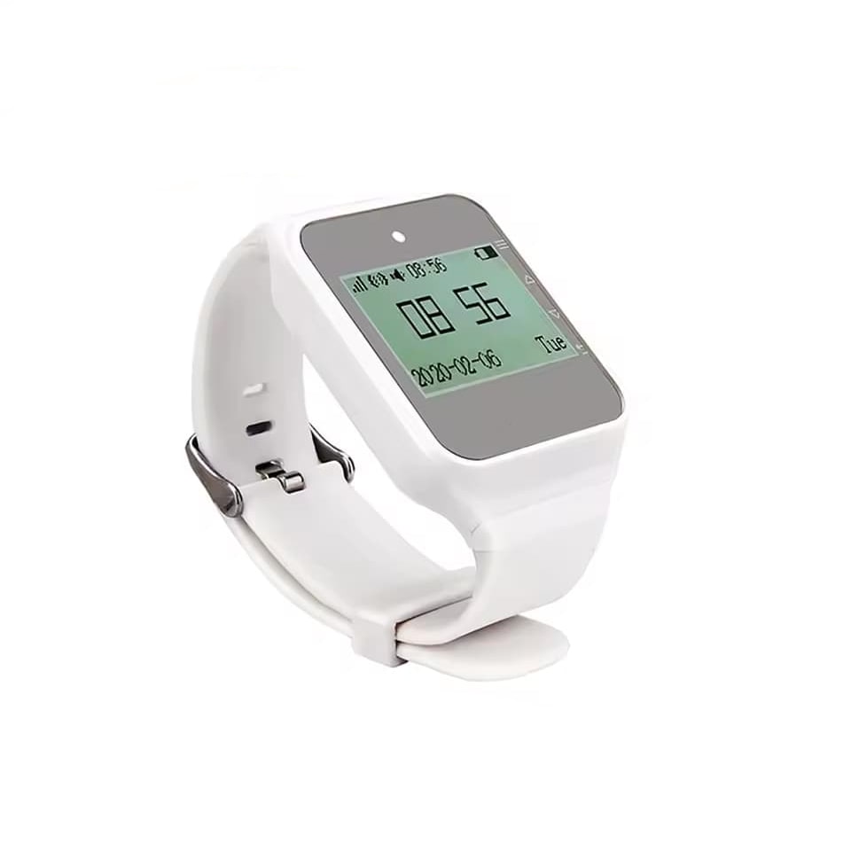 Sistema de llamada para restaurante / Buscapersonas, blanco, alcance de 80 m