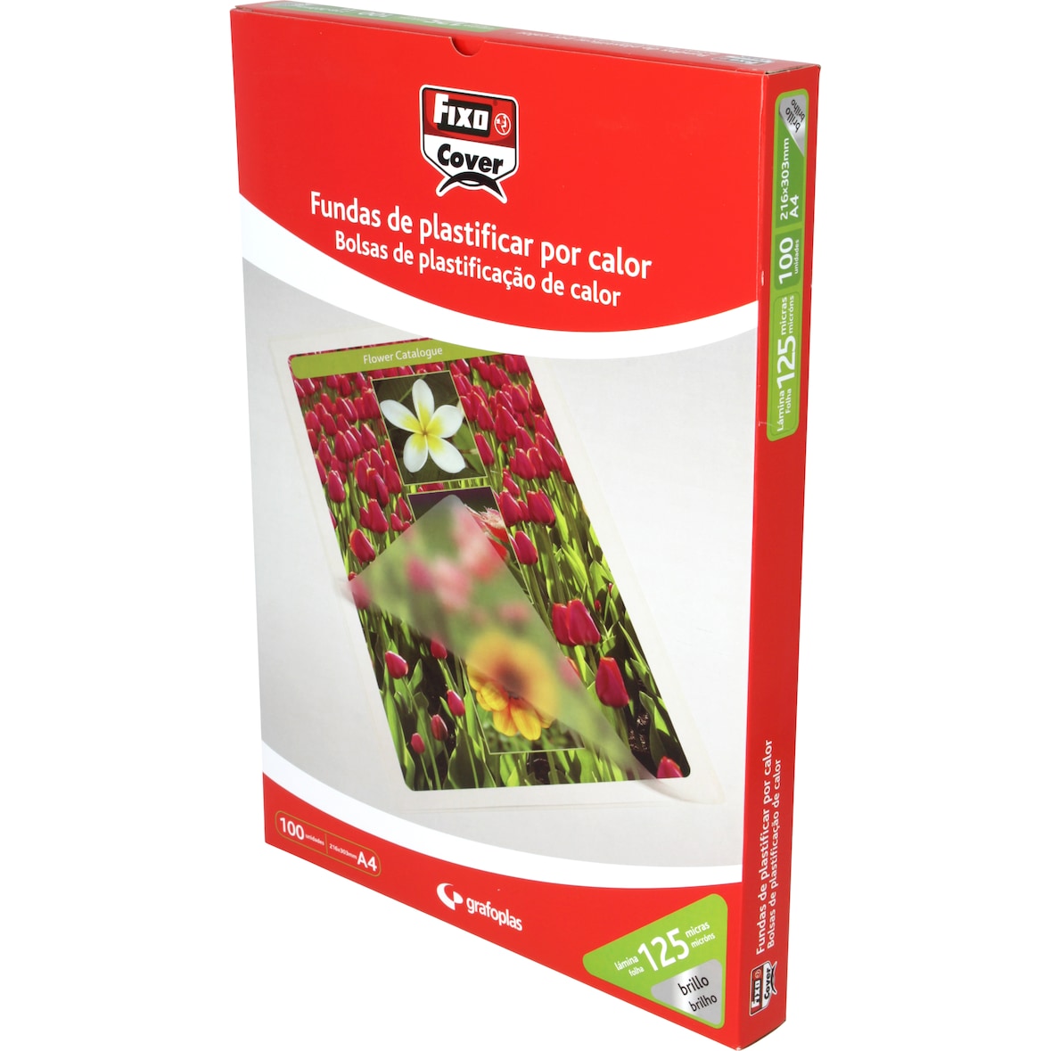 Caja 100 fundas de plastificar  A4 216X303 mm 125 micras FIXO