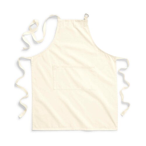 FairTrade Cotton Adult Craft Apron: One Size / Natural