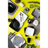 thumbnail of Excelsa servizio piatti 18 pezzi Eclipse ceramica bianco, nero e grigio