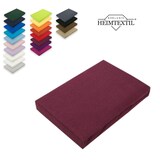 thumbnail of Microfaser Marke Spannbettlaken  180 - 200 x 200-220 cm + 40 cm Bordeaux