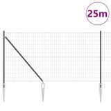 thumbnail of vidaXL Zaun mit Pfosten Grau 1,2 x 25 m Stahl und PVC