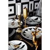 thumbnail of Excelsa 18-Teiliges Geschirrset Euclide Porzellan Weiß Und Schwarz