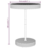 thumbnail of vidaXL 5-tlg. Gartenbar-Set Grau Poly Rattan & Massivholz Akazie