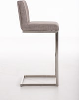 thumbnail of Barhocker COBAS - Stoff Grau 42x48x104 cm | Barstuhl Mit Lehne Tresenhocker Tresenstuhl Kneipenhocker Kneipenstuhl