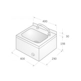 thumbnail of Lavamanos Industrial Acero Inoxidable de Rodilla - LV-P-ECO