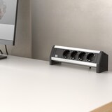 thumbnail of Bachmann DESK 1 Tischsteckdose 4-fach, Aluminium eloxiert