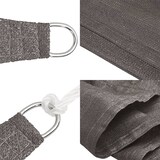 thumbnail of Voile d'ombrage 160 g/m² Anthracite 3x3 m PEHD Modèle Ombre Azimut