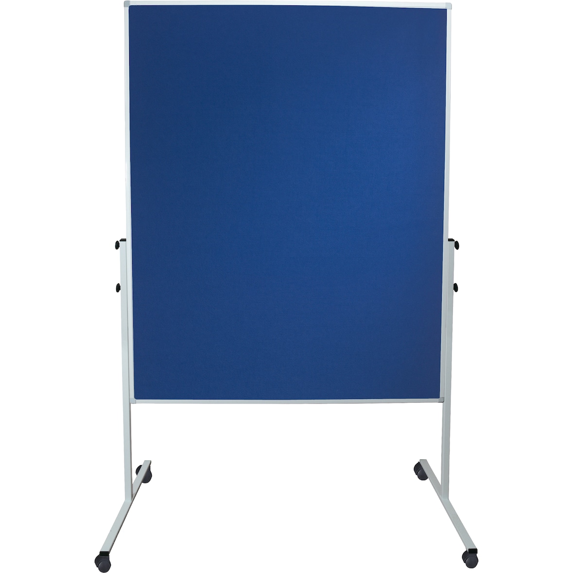 Moderationswand 4867 120x150cm Filz blau inkl. Rollen