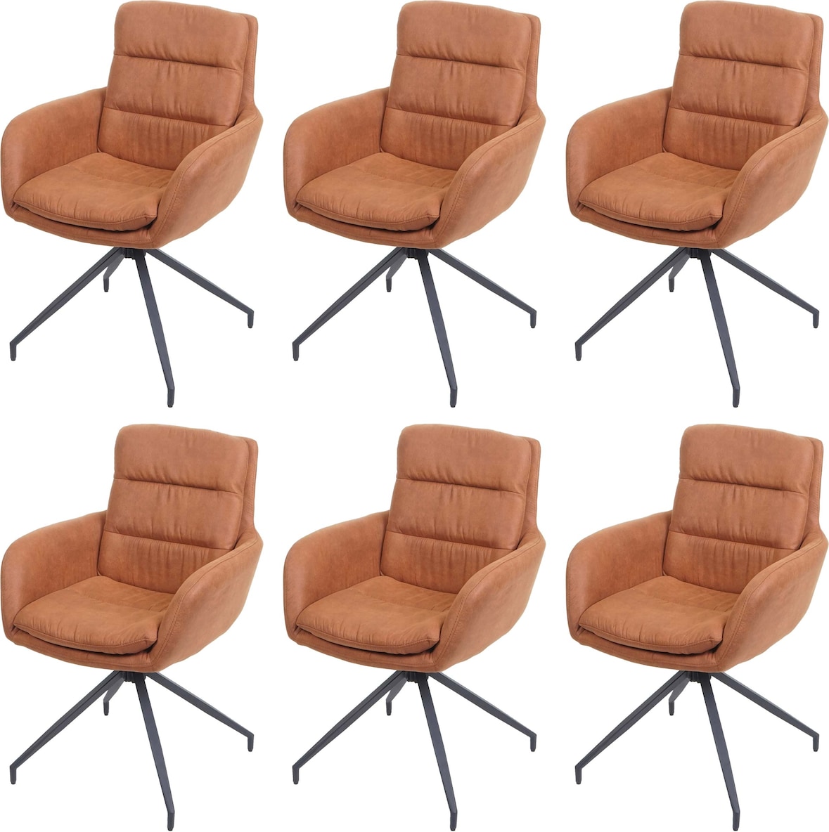 Set di sedie per sala da pranzo HWC-K32, sedia poltroncina da