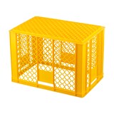 thumbnail of 4 Stück Bäckerkisten 600 x 400 x 410 mm + 1 Transportroller in Gelb
