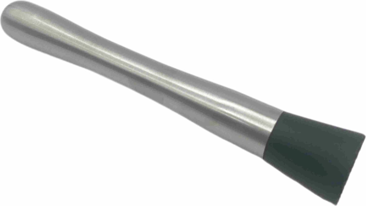 METRO Professional Pilão de bar, aço inoxidável / PP, Ø 3.3 x 20.5 cm, prateado / preto