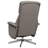 thumbnail of vidaXL Massagesessel mit Fußteil Taupe Stoff