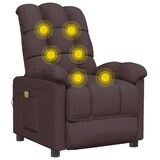 thumbnail of vidaXL Massagesessel Dunkelbraun Stoff