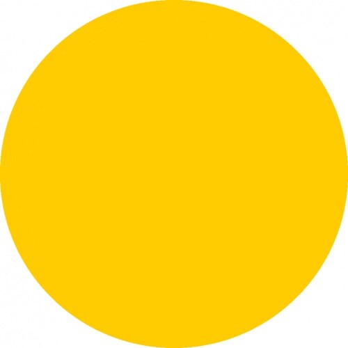 Aufkleber I Folienpunkte für Glastüren und -scheiben, gelb, Montagefolie, Ø 50mm, 12/VE, DGUV