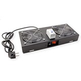 thumbnail of ROLINE Lüftereinheit 2 Lüfter, für 19-Zoll Wandgehäuse schwarz, Thermostat