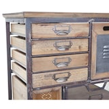 thumbnail of Apotheker-Schrank HWC-A43, Kommode, Tanne Holz massiv Vintage Shabby-Look 143x56x33cm