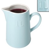 thumbnail of Krug Emilia Blau 1L Steingut blau-creme Milchkanne mit Henkel Saftkaraffe Wasser