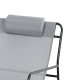 thumbnail of SVITA SVEIO 2er Set Outdoor Relaxsessel Gartenstuhl mit Kissen Liegestuhl Hellgrau